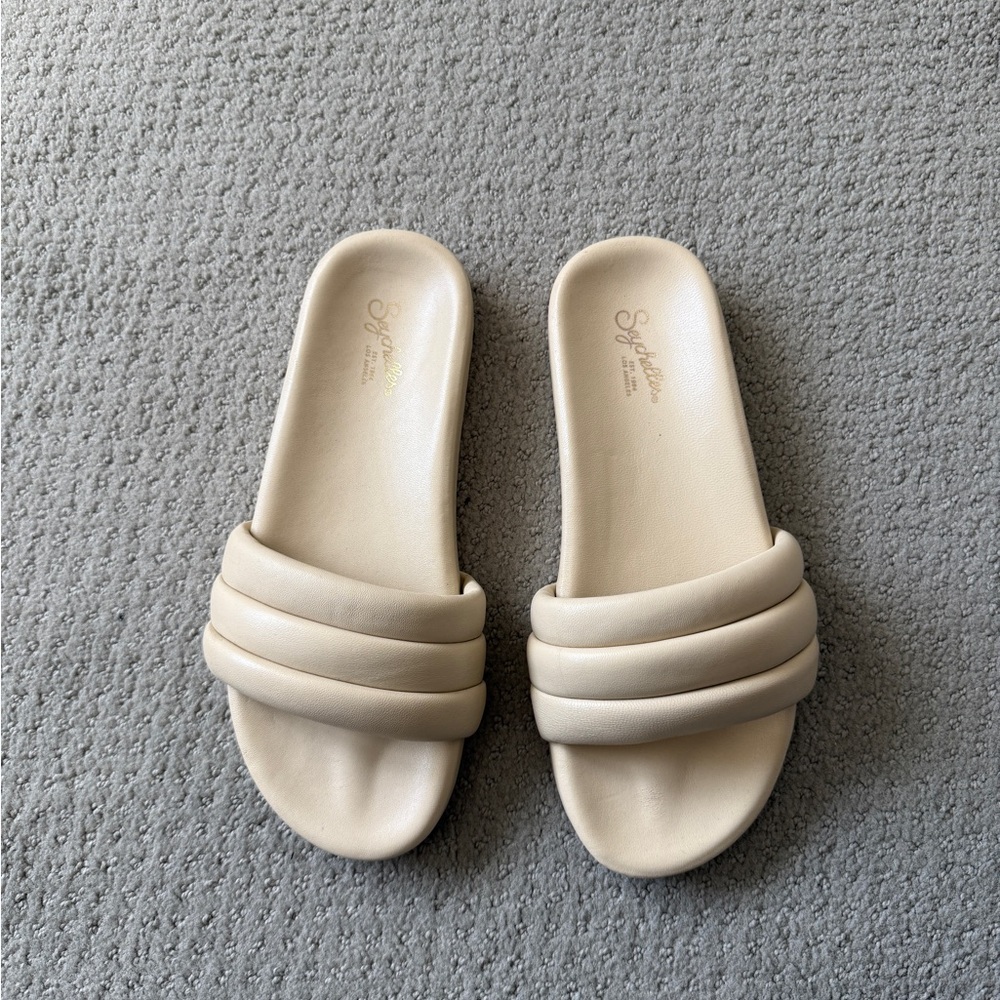 Seychelles Cream Slide Sandals